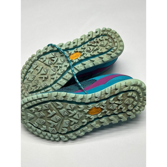 Merrell Trail Running Shoes Women's Size 7 J53100 QForm2 Vibram Teal Purple - Picture 6 of 9